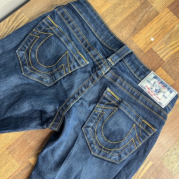 True Religion Low Rise Straight Leg Jeans - Picture 4 of 7